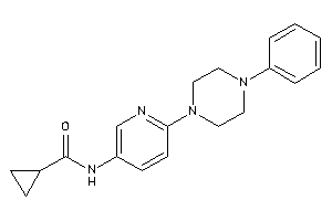 N-[6-(4-phenylpiperazino)-3-pyridyl]cyclopropanecarboxamide