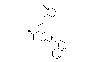 1-[3-(2-ketopyrrolidino)propyl]-3-[(1-naphthylamino)methylene]pyridine-2,6-quinone