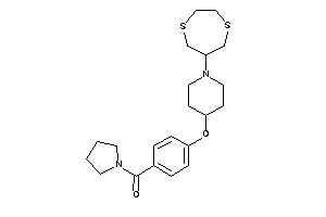 Image of [4-[[1-(1,4-dithiepan-6-yl)-4-piperidyl]oxy]phenyl]-pyrrolidino-methanone