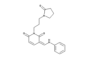 Image of 3-(anilinomethylene)-1-[3-(2-ketopyrrolidino)propyl]pyridine-2,6-quinone