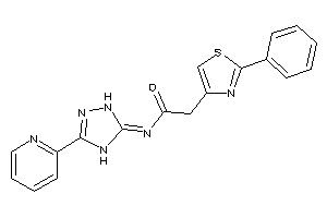 Image of 2-(2-phenylthiazol-4-yl)-N-[3-(2-pyridyl)-1,4-dihydro-1,2,4-triazol-5-ylidene]acetamide