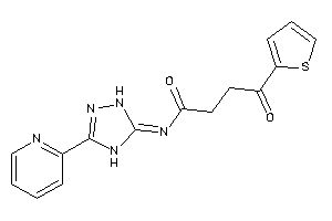 Image of 4-keto-N-[3-(2-pyridyl)-1,4-dihydro-1,2,4-triazol-5-ylidene]-4-(2-thienyl)butyramide