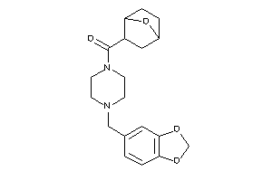 Image of 7-oxabicyclo[2.2.1]heptan-5-yl-(4-piperonylpiperazino)methanone