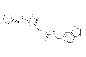 2-[[5-(N'-cyclopentylidenehydrazino)-1H-1,2,4-triazol-3-yl]thio]-N-piperonyl-acetamide