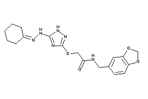 Image of 2-[[5-(N'-cyclohexylidenehydrazino)-1H-1,2,4-triazol-3-yl]thio]-N-piperonyl-acetamide