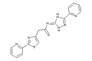 Image of N-[3-(2-pyridyl)-1,4-dihydro-1,2,4-triazol-5-ylidene]-2-[2-(2-pyridyl)thiazol-4-yl]acetamide
