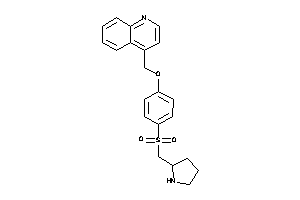 4-[[4-(pyrrolidin-2-ylmethylsulfonyl)phenoxy]methyl]quinoline