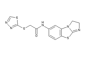 Image of N-(1,2-dihydroimidazo[2,1-b][1,3]benzothiazol-7-yl)-2-(1,3,4-thiadiazol-2-ylthio)acetamide