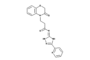 Image of 3-(3-keto-1,4-benzothiazin-4-yl)-N-[3-(2-pyridyl)-1,4-dihydro-1,2,4-triazol-5-ylidene]propionamide