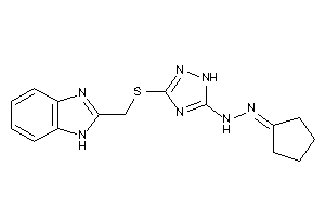 [3-(1H-benzimidazol-2-ylmethylthio)-1H-1,2,4-triazol-5-yl]-(cyclopentylideneamino)amine