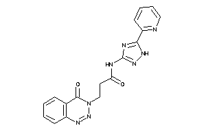 3-(4-keto-1,2,3-benzotriazin-3-yl)-N-[5-(2-pyridyl)-1H-1,2,4-triazol-3-yl]propionamide