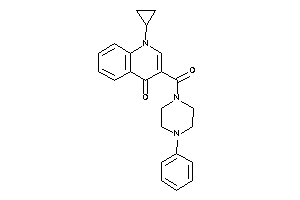 1-cyclopropyl-3-(4-phenylpiperazine-1-carbonyl)-4-quinolone