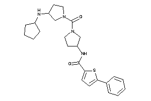 Image of N-[1-[3-(cyclopentylamino)pyrrolidine-1-carbonyl]pyrrolidin-3-yl]-5-phenyl-thiophene-2-carboxamide