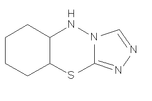 5a,6,7,8,9,9a-hexahydro-5H-[1,2,4]triazolo[4,3-b][4,1,2]benzothiadiazine