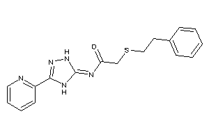 2-(phenethylthio)-N-[3-(2-pyridyl)-1,4-dihydro-1,2,4-triazol-5-ylidene]acetamide