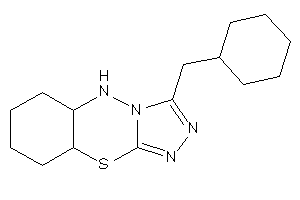 3-(cyclohexylmethyl)-5a,6,7,8,9,9a-hexahydro-5H-[1,2,4]triazolo[4,3-b][4,1,2]benzothiadiazine