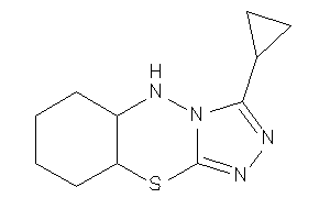 3-cyclopropyl-5a,6,7,8,9,9a-hexahydro-5H-[1,2,4]triazolo[4,3-b][4,1,2]benzothiadiazine