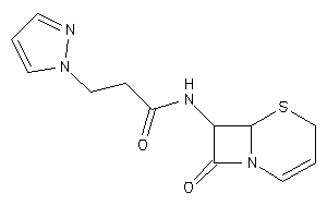 Image of N-(8-keto-5-thia-1-azabicyclo[4.2.0]oct-2-en-7-yl)-3-pyrazol-1-yl-propionamide