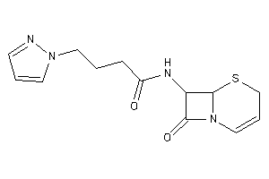 Image of N-(8-keto-5-thia-1-azabicyclo[4.2.0]oct-2-en-7-yl)-4-pyrazol-1-yl-butyramide