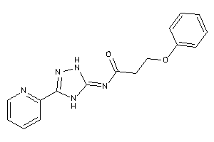 Image of 3-phenoxy-N-[3-(2-pyridyl)-1,4-dihydro-1,2,4-triazol-5-ylidene]propionamide