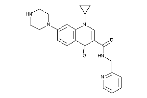 1-cyclopropyl-4-keto-7-piperazino-N-(2-pyridylmethyl)quinoline-3-carboxamide