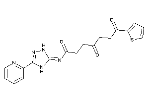 Image of 4,7-diketo-N-[3-(2-pyridyl)-1,4-dihydro-1,2,4-triazol-5-ylidene]-7-(2-thienyl)enanthamide