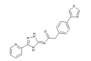 N-[3-(2-pyridyl)-1,4-dihydro-1,2,4-triazol-5-ylidene]-2-(4-thiazol-4-ylphenyl)acetamide
