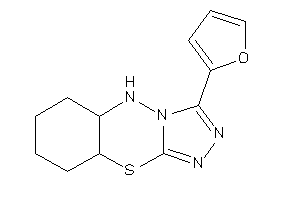 3-(2-furyl)-5a,6,7,8,9,9a-hexahydro-5H-[1,2,4]triazolo[4,3-b][4,1,2]benzothiadiazine