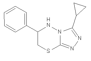 3-cyclopropyl-6-phenyl-6,7-dihydro-5H-[1,2,4]triazolo[3,4-b][1,3,4]thiadiazine