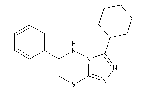 3-cyclohexyl-6-phenyl-6,7-dihydro-5H-[1,2,4]triazolo[3,4-b][1,3,4]thiadiazine