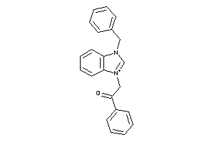Image of 2-(3-benzylbenzimidazol-1-ium-1-yl)-1-phenyl-ethanone
