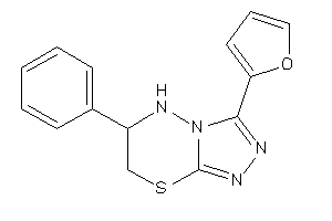 3-(2-furyl)-6-phenyl-6,7-dihydro-5H-[1,2,4]triazolo[3,4-b][1,3,4]thiadiazine