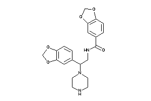 Image of N-[2-(1,3-benzodioxol-5-yl)-2-piperazino-ethyl]-piperonylamide