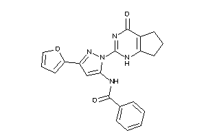 N-[5-(2-furyl)-2-(4-keto-1,5,6,7-tetrahydrocyclopenta[d]pyrimidin-2-yl)pyrazol-3-yl]benzamide