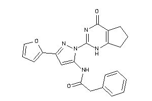 N-[5-(2-furyl)-2-(4-keto-1,5,6,7-tetrahydrocyclopenta[d]pyrimidin-2-yl)pyrazol-3-yl]-2-phenyl-acetamide