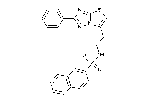 N-[2-(2-phenylthiazolo[2,3-e][1,2,4]triazol-6-yl)ethyl]naphthalene-2-sulfonamide