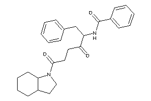 N-[5-(2,3,3a,4,5,6,7,7a-octahydroindol-1-yl)-1-benzyl-2,5-diketo-pentyl]benzamide
