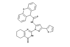N-[5-(2-furyl)-2-(4-keto-5,6,7,8-tetrahydro-3H-quinazolin-2-yl)pyrazol-3-yl]-9H-xanthene-9-carboxamide