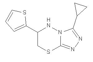 3-cyclopropyl-6-(2-thienyl)-6,7-dihydro-5H-[1,2,4]triazolo[3,4-b][1,3,4]thiadiazine