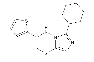 3-cyclohexyl-6-(2-thienyl)-6,7-dihydro-5H-[1,2,4]triazolo[3,4-b][1,3,4]thiadiazine