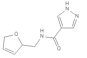 Image of N-(2,5-dihydrofuran-2-ylmethyl)-1H-pyrazole-4-carboxamide