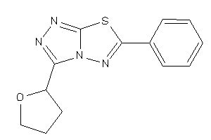6-phenyl-3-(tetrahydrofuryl)-[1,2,4]triazolo[3,4-b][1,3,4]thiadiazole