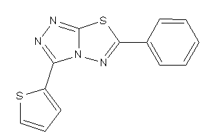 6-phenyl-3-(2-thienyl)-[1,2,4]triazolo[3,4-b][1,3,4]thiadiazole