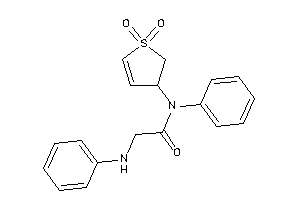 Image of 2-anilino-N-(1,1-diketo-2,3-dihydrothiophen-3-yl)-N-phenyl-acetamide
