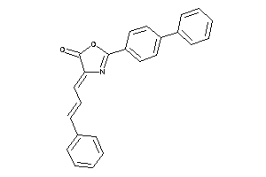 Image of 4-cinnamylidene-2-(4-phenylphenyl)-2-oxazolin-5-one