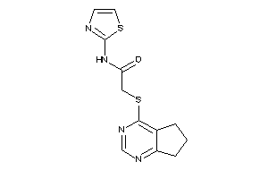 2-(6,7-dihydro-5H-cyclopenta[d]pyrimidin-4-ylthio)-N-thiazol-2-yl-acetamide