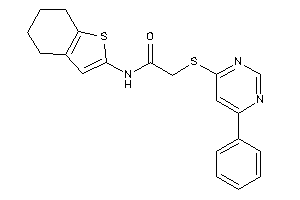 2-[(6-phenylpyrimidin-4-yl)thio]-N-(4,5,6,7-tetrahydrobenzothiophen-2-yl)acetamide