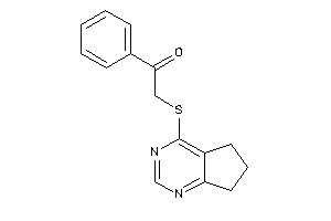 2-(6,7-dihydro-5H-cyclopenta[d]pyrimidin-4-ylthio)-1-phenyl-ethanone