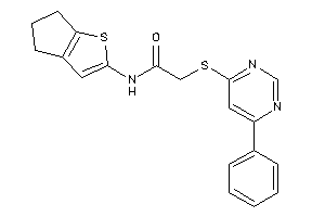 N-(5,6-dihydro-4H-cyclopenta[b]thiophen-2-yl)-2-[(6-phenylpyrimidin-4-yl)thio]acetamide