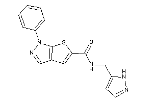 1-phenyl-N-(1H-pyrazol-5-ylmethyl)thieno[2,3-c]pyrazole-5-carboxamide